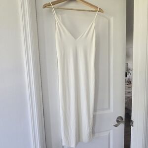 Elegant White Slip Dress